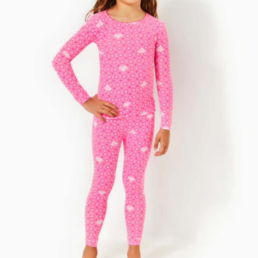 Lilly Pulitzer Girls Mini Sammy Pajama Set